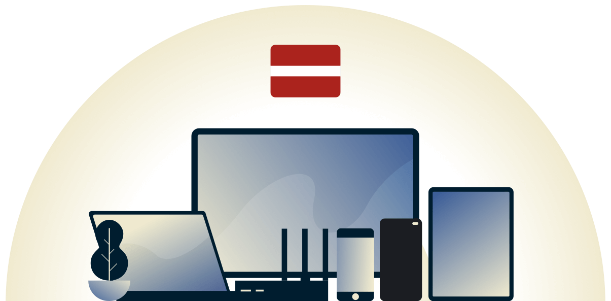 Latvian VPN suojaa erilaisia laitteita.